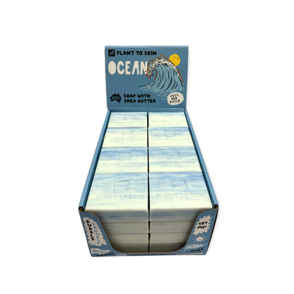 32x 100g Plant Oil Soap Ocean Scented - Pure Natural Vegetable Bar