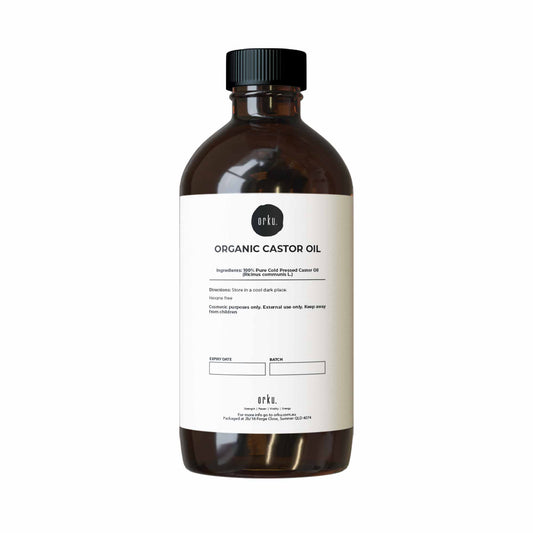 Orku 250ml Organic Castor Oil - Hexane Free Cold Pressed