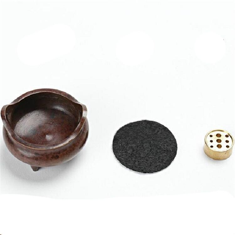 Antique Incense Burner - Pure Copper Binaural Small Indoor