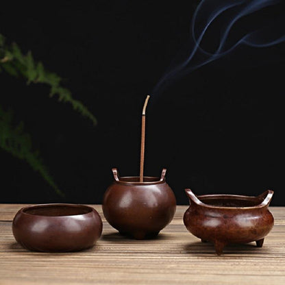 Hand-played Vatican Incense Burner - Pure Copper Small Antique