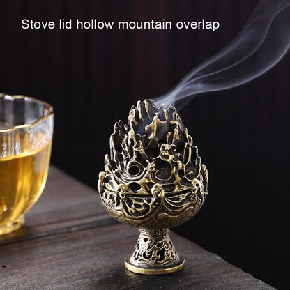 Small Vintage Copper Incense Burner - Indoor Ornament